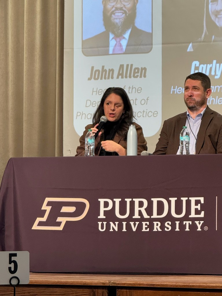 Natalia Rodriguez presenting at Purdue