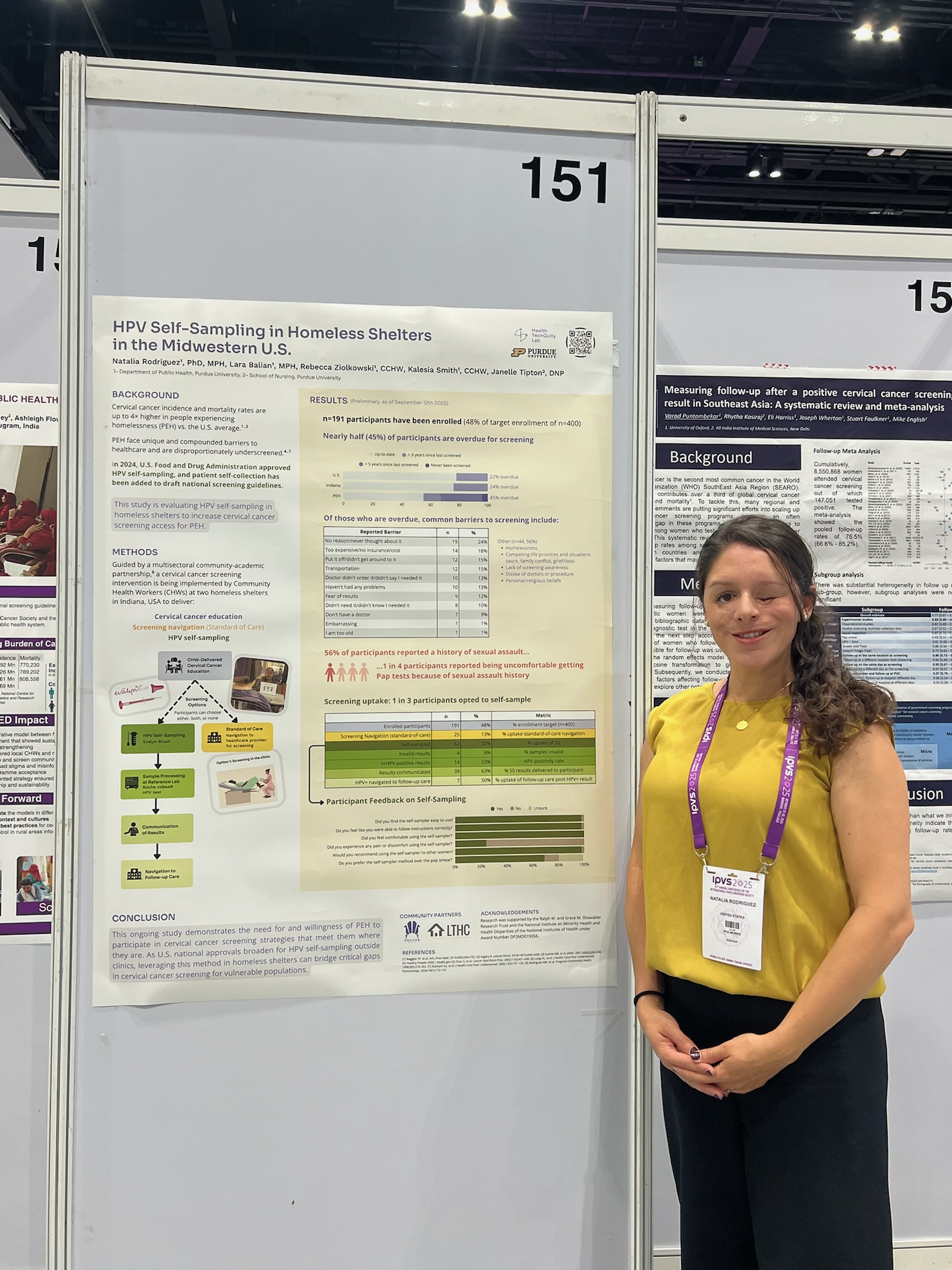 Natalia presenting her poster at IPVS